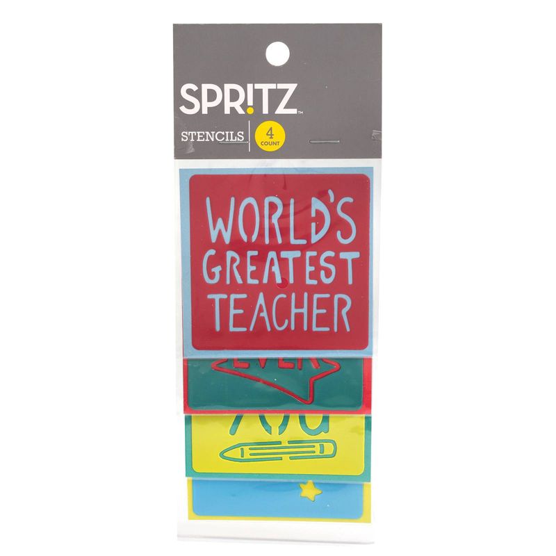 4ct Teacher Stencils - Spritz&#8482;, 1 of 3