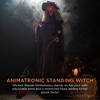 Best Choice Products 5ft Standing Witch, Wicked Wanda Poseable Halloween Animatronic w/ Pre-Recorded Phrases, LED Eyes - 2 of 4