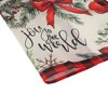Unique Bargains Christmas Place Mats Flax Red White Green Black 11.8"x17.7" 2 Pcs - 4 of 4