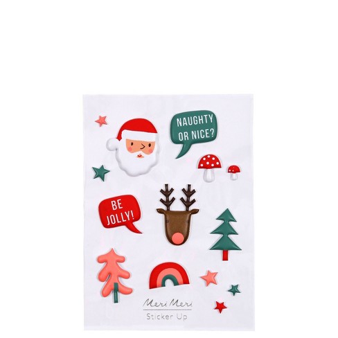 Meri Meri Festive Puffy Stickers (Pack of 1) - image 1 of 1