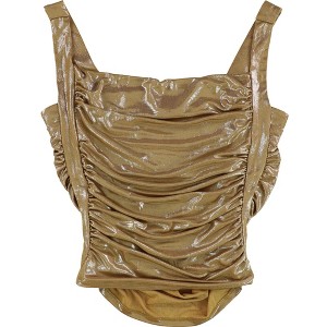 GUESS Womens Metallic Karli Sleeveless Blouse Top - 1 of 2