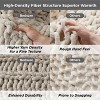 Bedsure Chunky Knit Throw Blanket for Couch - 100% Hand Knitted, 5.06 lbs Chenille Blanket for Bed Living Room Home Decor, Thick and Soft - 4 of 4