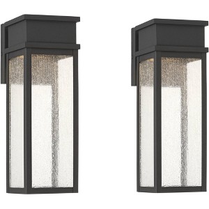 John Timberland Sintef 14 1/4" Sand Black LED Outdoor Lights Set of 2 - 1 of 4