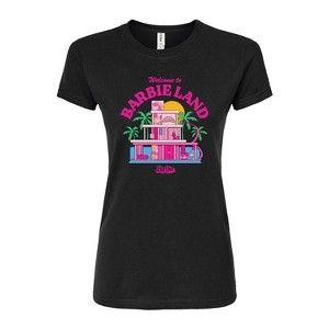 Women's - Barbie - Welcome To Barbie Land Fitted Graphic T-Shirt - 1 of 3