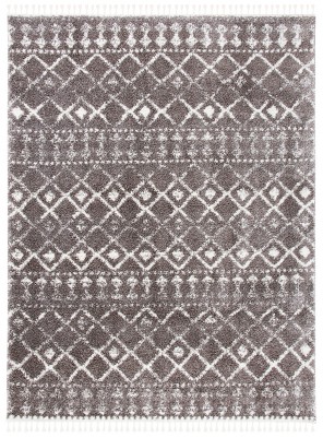Berber Fringe Shag BFG519 Power Loomed Rug - Safavieh