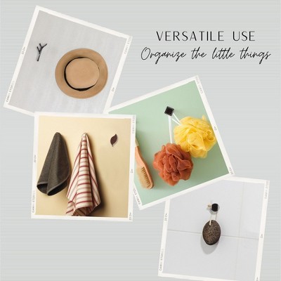 Rust and Gold Leaf Metal Curtain Tieback Hooks - Set of 2