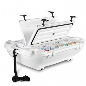 VEVOR Floating Cooler, 40 QT Floating Ice Chest with Dry Storage