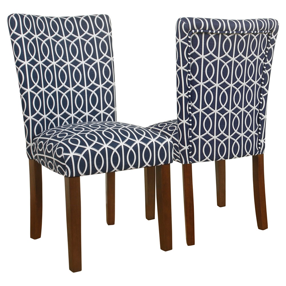 Set of 2 Parsons Chair Blue - HomePop was $209.99 now $157.49 (25.0% off)