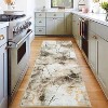 Acekool 6x9 Washable Rug – Modern Geometric Non-Slip Carpet, Ultra-Thin Floor Mat for Living Room & Home Office, Grey Black - 2 of 4