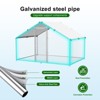 XBRIGH Large Metal Chicken Coop Walk-in Poultry Cage Chicken Run Pen Duck House with Waterproof and Anti-Ultraviolet for Outdoor Farm Use Spire Roof - 2 of 4