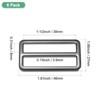 Unique Bargains Zinc Alloy Durable Multipurpose Tri Glide Metal Buckles for Bags 6 Pcs - 3 of 4