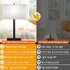 Itopfox 21" Touch Bedside Lamps with USB & AC Outlets, 3-Way Dimmable Table Lamps Set of 2 for Bedroom, Living Room, Office, Gray Shade, LED Bulbs - 2 of 4