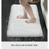 Attop Small Bathroom Rugs 17x24 Non Slip White Fluffy Bath Mat for Bathroom Floor Machine Washable Plush - 3 of 4