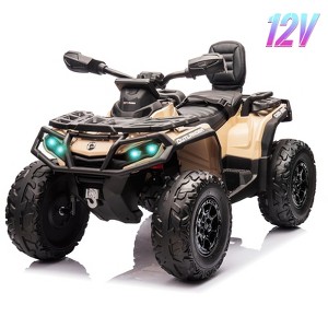 Jojoka 12V Kids Ride-On ATV, 2 Seater Electric Car with Remote Control, 4x200W Motors, Music, Lights, Power Wheels for Kids Ages 2-6 - 1 of 4