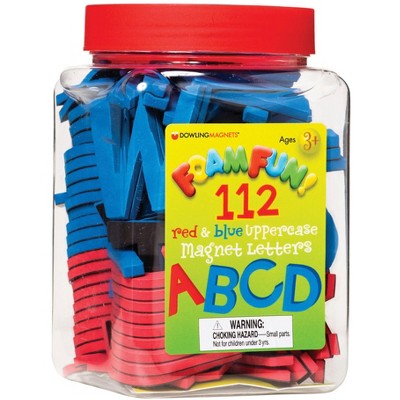 Dowling Miner Foam Fun 112 Magnetic Letters, Uppercase, Set of 112