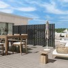 Dovelina Metal Privacy Screen Free Standing 6 ft. H x 3 ft. - 4 of 4