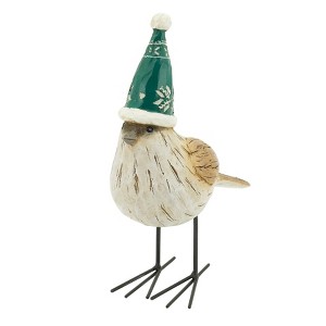 Saro Lifestyle Bird with Winter Hat Home Decoration - 1 of 3