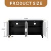 63" Large Accent Storage Cabinet with Carved Door for Living Room,Entryway - Leovsnove - 4 of 4