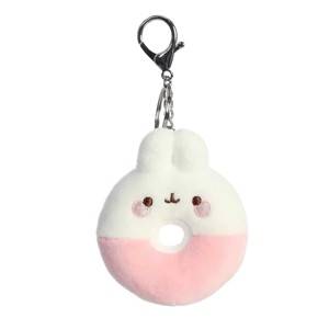 Aurora Mini Donut Molang Clip-On Playful Stuffed Animal Pink 3" - 1 of 4