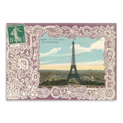Americanflat Eiffel Tower Postcard Stamp By Found Image Press ...