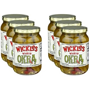 Wickles Wicked Okra - Case of 6 - 16 oz - 1 of 2