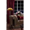 Quoizel Tiffany-Style Floor Lamp with Handcrafted Feather Glass Shade - 2 of 3
