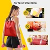 Hachikiko Drawstring Backpack Water Resistant String Bag Sports Sackpack Gym Sack with Side Pocket for Men Women - 4 of 4