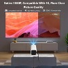 Paaaawaters Mini Projector, Video Projector for Bedroom, Built-in Speaker And Bluetooth 5.3, Native 1080P, Compatible With 4K - 2 of 4