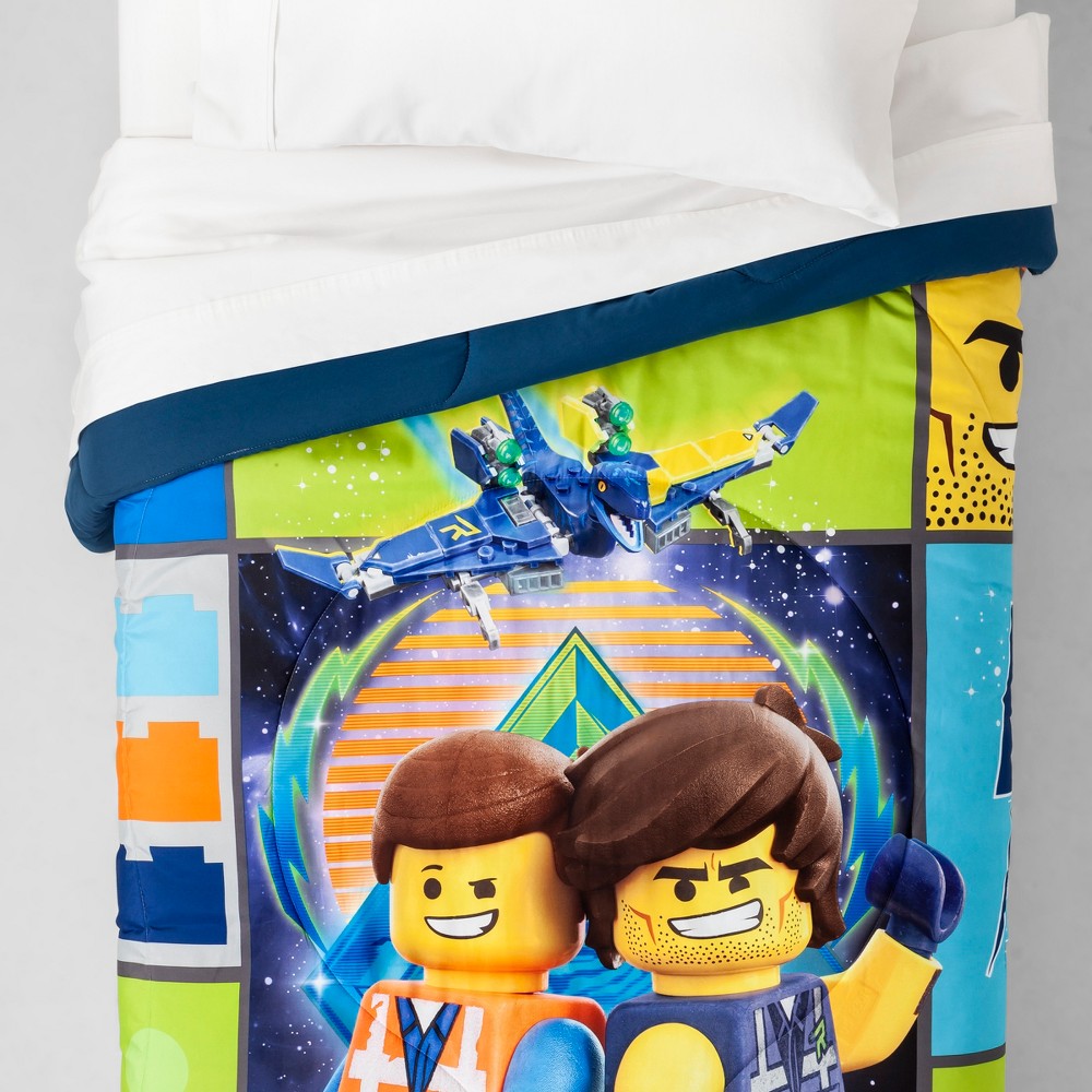 Lego Movie 2 Twin Galactic Duo Comforter Multicolored