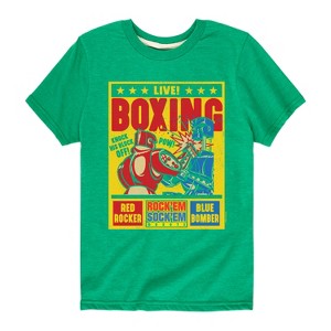 Boys' - Rock 'Em Sock 'Em Robots - Live Boxing Poster Short Sleeve Graphic T-Shirt - 1 of 4