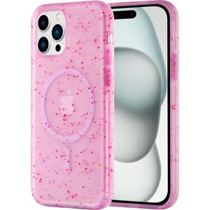 AMPD Jelly Confetti Soft Shell Magsafe Case For Apple Iphone 15 Pro Max Purple - 1 of 4