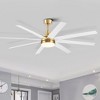 Airsurfer 65" Large Indoor Modern Ceiling Fan with Led Lights and Remote - 2 of 4