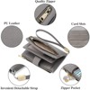 FATMOON Women’s Wallet - RFID Blocking Leather Wallet with Detachable Wristlet 17 Card Slots & Zippered Pockets–for Everyday, Travel - 4 of 4