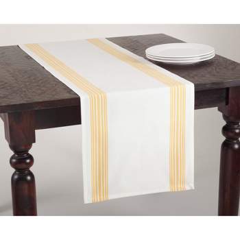 Saro Lifestyle Classic Stripes Cotton Table Runner