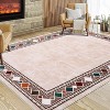 coucheta Washable Area Rug for Living Room, Multi-size Modern Bordered Non Slip Stain Resistant Non Shedding Low Pile Carpet, for Bedroom, Dining - 2 of 4