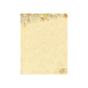 Great Papers! Crispy Fall Leaves Holiday Letterhead Multicolor 80/Pack (2019089) - 1 of 2
