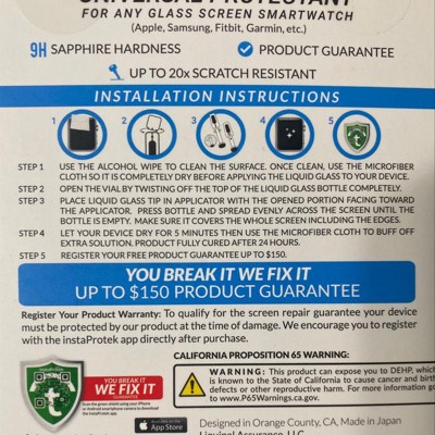 Liquipel apple watch online screen protector