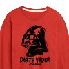 Boys' - Star Wars - Sketch Darth Vader Long Sleeve Graphic T-Shirt - 2 of 4