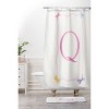 Deny Designs April Lane Art Simple Bow Monogram Shower Curtain - 3 of 3