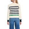 Lands' End Women's Cropped Fine Gauge Crew Neck Cardigan Sweater - 2 of 3