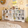 Book Shelf, Cubes Storage Organizer, Freestanding Bookshelf Cube Shelf for Bedroom, Living Room, 3-Tier Open Bookshelf Wooden Bookcase - 3 of 4