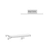 Alilang 9.80 Inch Modern Wall-Mounted Floating Shelves Set of Two - Walnut - 4 of 4