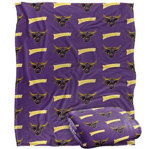 Minnesota State University Mankato Logo Pattern Silky 50x60 Blanket, 1 Sided - 1 of 4