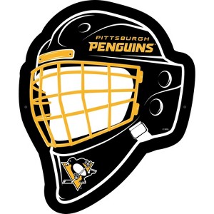 Evergreen Ultra-Thin Edgelight LED Wall Decor, Helmet, Pittsburgh Penguins- 15.6 x 19 Inches Made In USA - 1 of 4