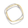 Ross-Simons Italian 2-Tone Sterling Silver Jewelry Set: 3 Square Bangle Bracelets Size 7.5 - 3 of 4