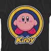 Kirby Character Circle & Logo Boy's Black T-shirt - image 2 of 3