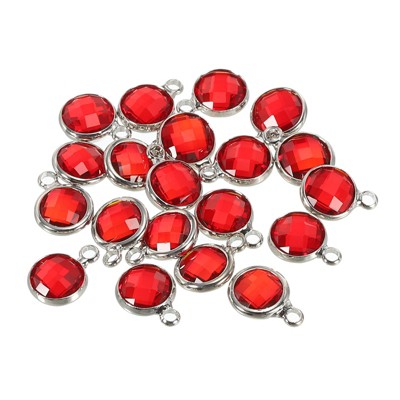 Unique Bargains DIY Craft Jewelry Making Necklace Crystal Birthstone Pendant 20 Pcs