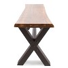 Christopher Knight Home Sanibel Outdoor Acacia Wood and Iron Dining Bench - 4 of 4