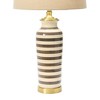 Storied Home 29" H Striped Ceramic and Metal Desk Lamp - 4 of 4