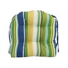 Blazing Needles, 16-inch Spun Polyester Outdoor U-shaped Tufted Chair Cushions (Set of 2) - 2 of 2